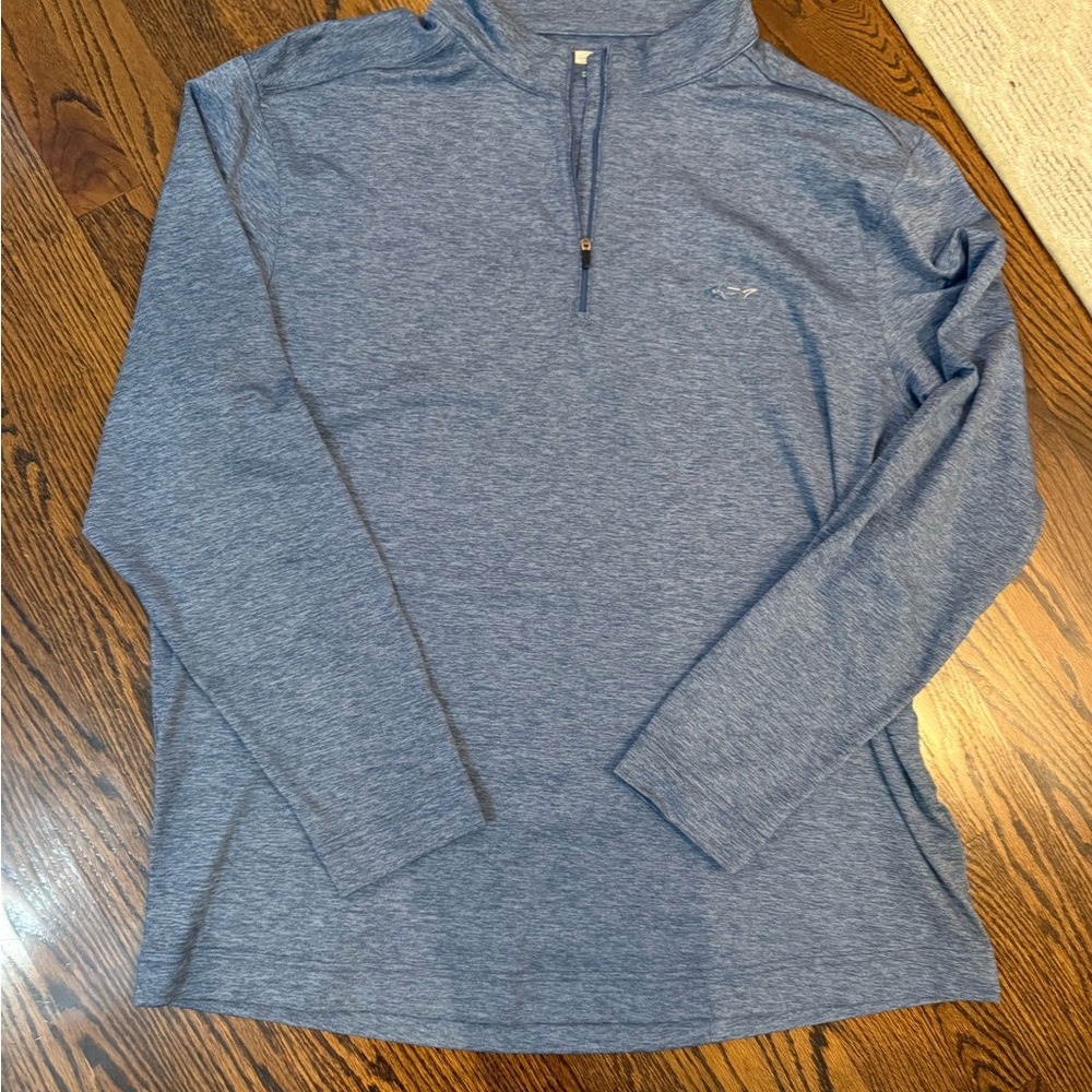 Greg Norman Blue Quarter-Zip Pullover